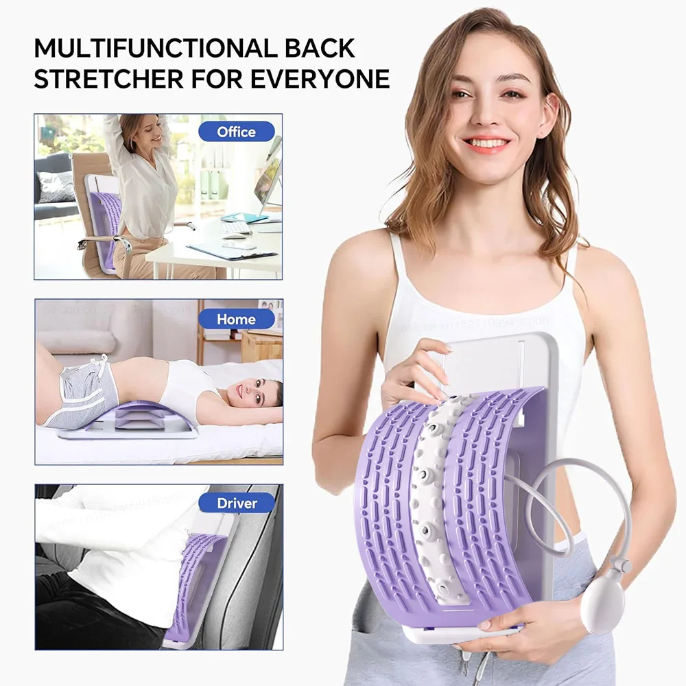 الظهر نقالة الخصر أسفل الظهر لتخفيف الآلام تدليك دعم عنق الرحم قطني تمتد الرقبة الظهر العضلات الاسترخاء اليوغا العمود الفقري مدلك #6