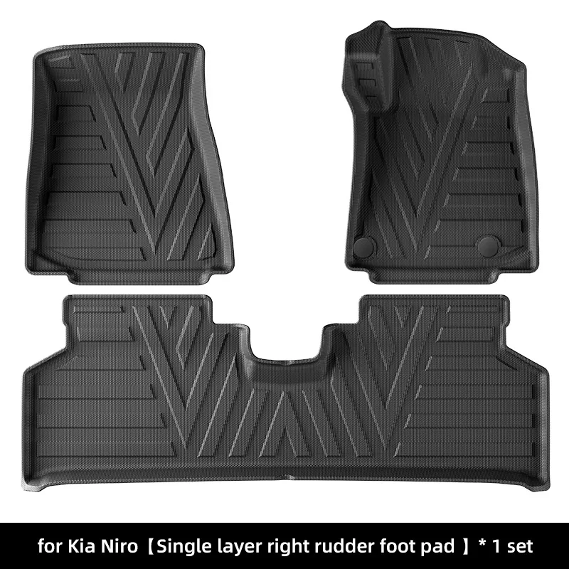 FIT for Kia Niro EV 2022 Car Floor Mats Pad TPE 3D Right Wheel Drive Internal Accessories Customized