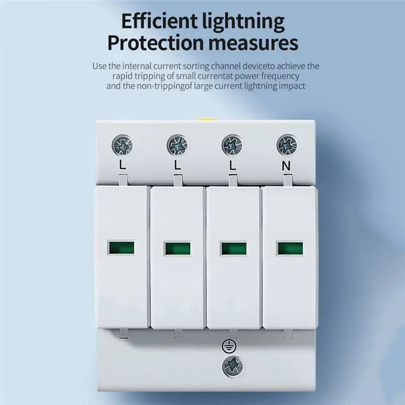 RMWIN-House 2P AC SPD 60KA Surge Protectors Lightning Protection Device Low Voltage Arresters 385VAC/2P 60Ka