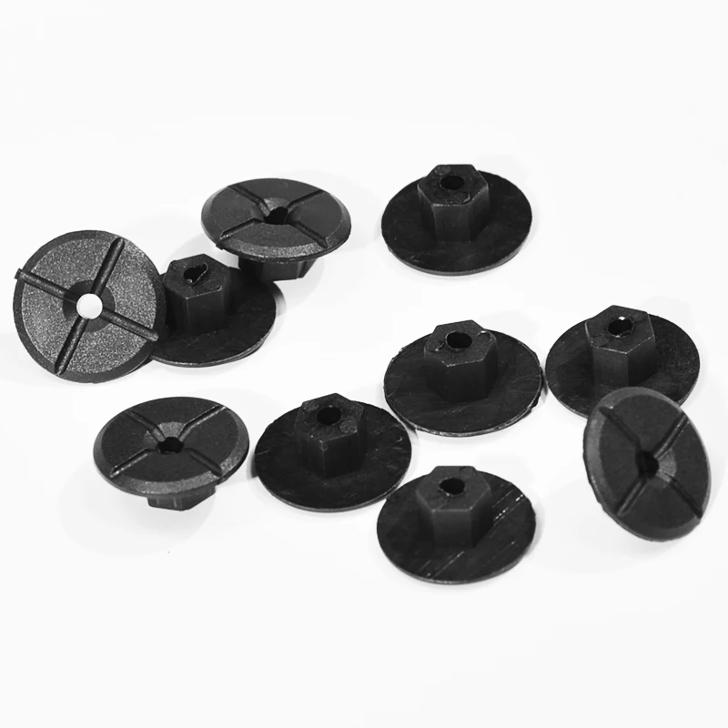 10Pcs 4mm Car Fender Flares Mud Flaps Splash Guard Wheel Arch Bumper Panel Fastener Clip Unthreaded Nuts For Mercedes Benz