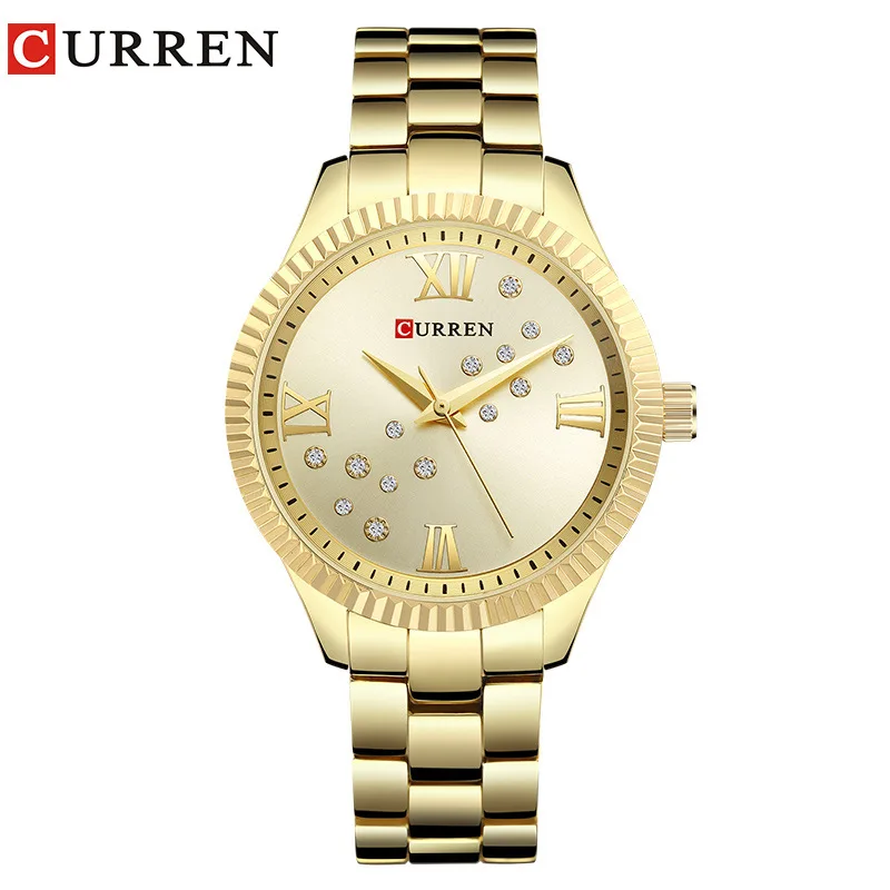 CURREN Women Watches Japanese Movement Quartz Watch Round Dial Metal Strap Casual Clock Relogio Feminino Montre часы женские