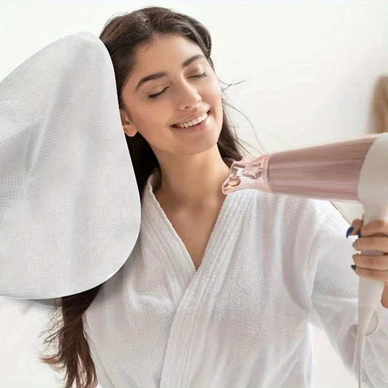 1/5pcs Disposable Travel Hair Drying Cap, Super Absorbent, Dry Hair Towel Cap for Women, Portable Hotel,Business Trip Hair Towel