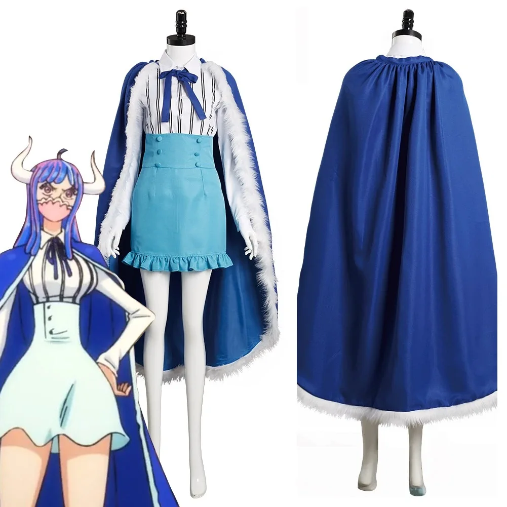 ONE PIECE Ulti Anime Cosplay Costume Cloak Shirt Skirt fashion Uniform Halloween Party Demonias Women Clothes