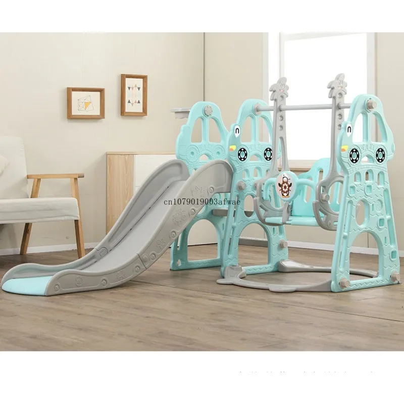 Jouet multifonctionnel pour enfants, combinaison de balançoire coulissante, accessoire d'escalade pour bébé, aire de jeux intérieure, jouets coulissants en forme de voiture pour enfants