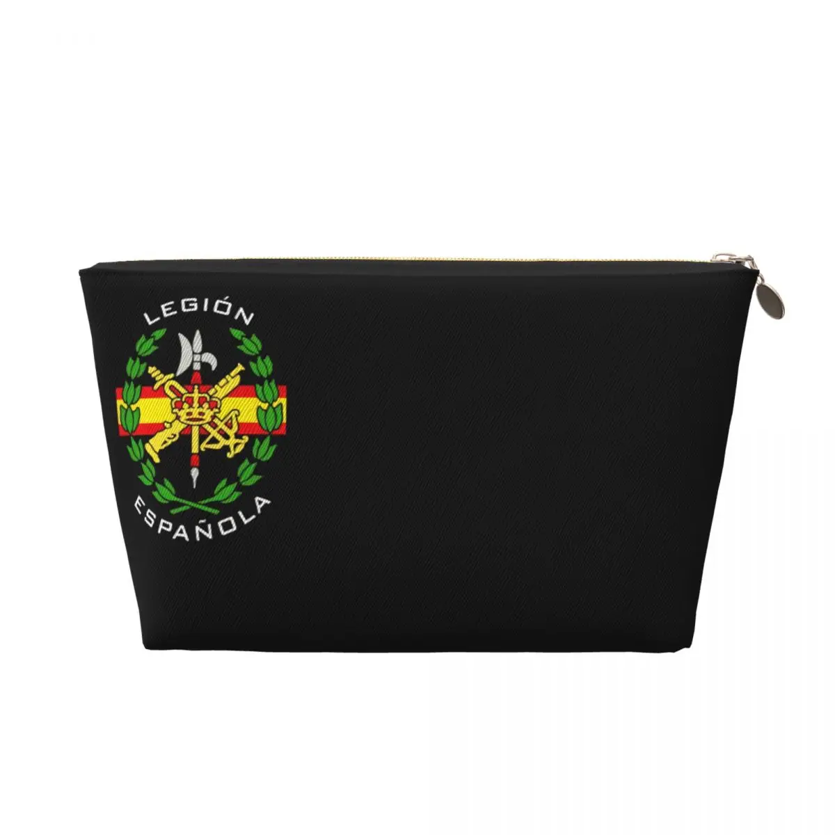 Custom Spanish Legion Cosmetic Bag Women Cute Large Capacity Spain Coat of Arms Makeup Case Beauty Storage Toiletry Bags