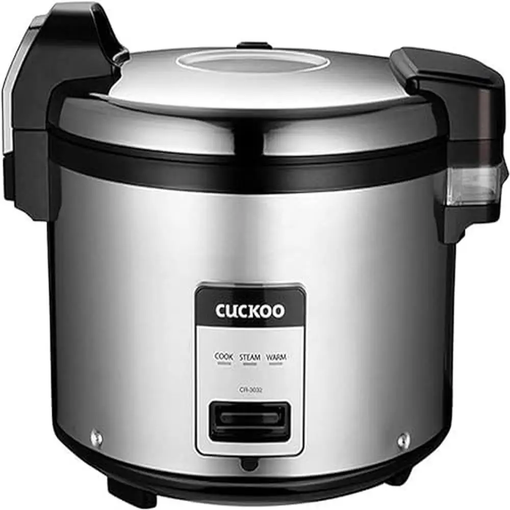 Commercial Large Capacity Electric Rice Cooker & Warmer 60-Cup Non Stick Inner Pot Precision  Measuring Cup Ergonomic 