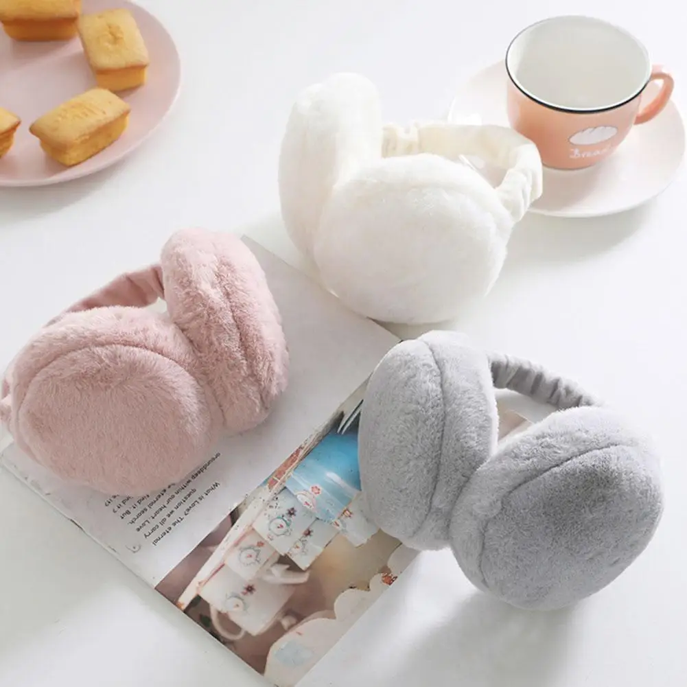 Winter EarMuffs Plush Ear Warmer Women Men Fashion Solid Color Earflap Outdoor Cold Protection EarMuffs Ear Cover