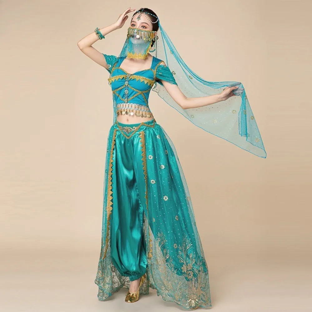 زي الأميرة ياسمين للرقص الشرقي - زي تنكري للبالغين مكون من 2/3 قطع للهالوين وأداء المسرح #2