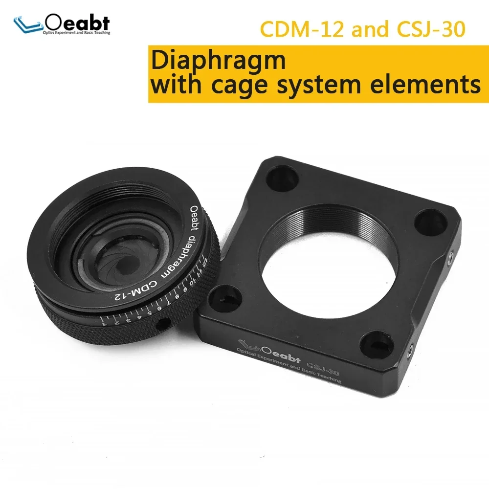 Ring-driven Variable For CDM-12  Threaded  30mm Cage Plate Diaphragm, Suitable For Optical Experiments Oeabt