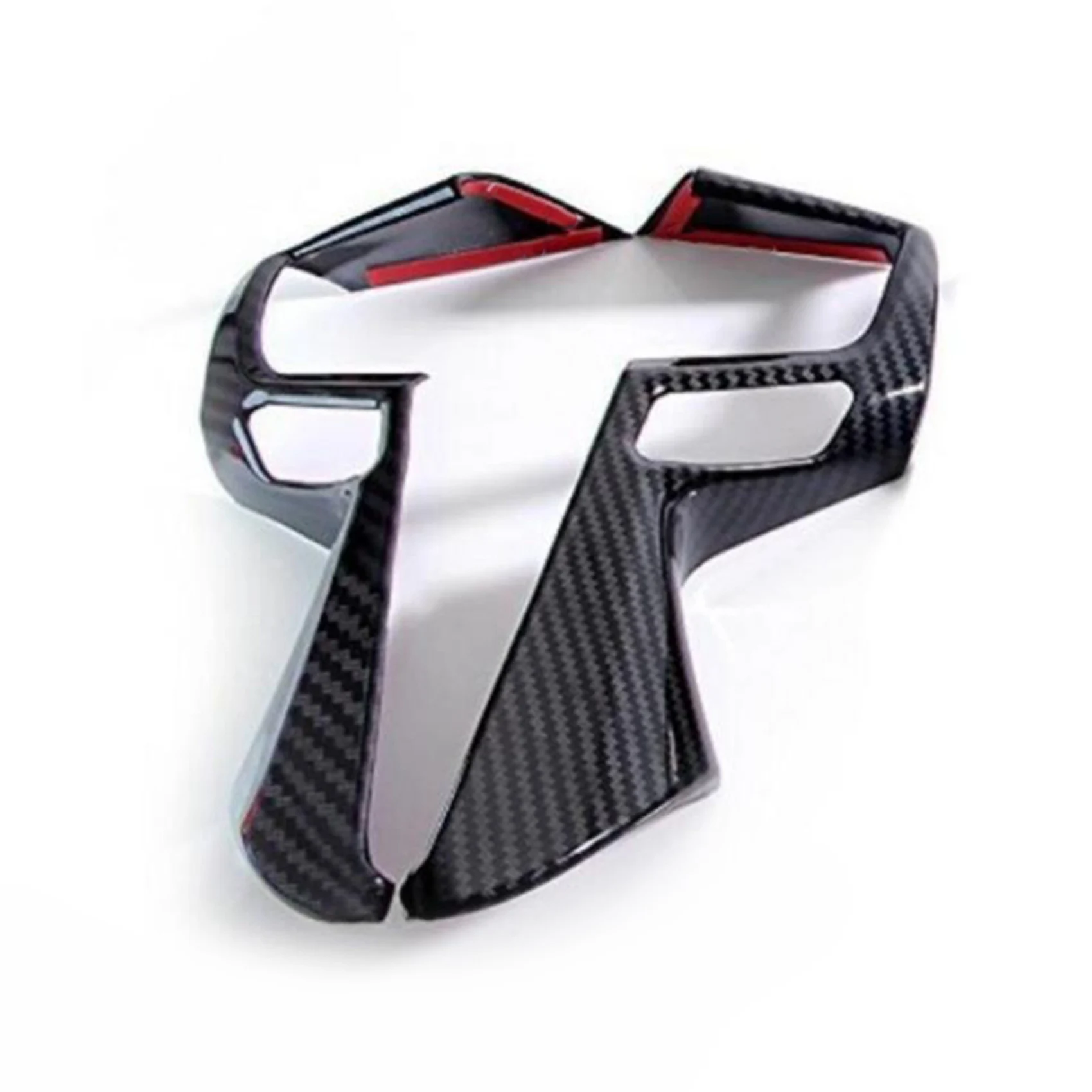 

Car C Pillar Rear Window Side Cover Trim With Car Carbon Fiber Steering Wheel Cover Trim Decor Frame Stickers