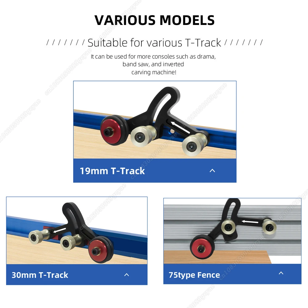 One-way Feeder Precision Clear-Cut Stock Guides - Woodworking Feather Loc Board Anti Rebound Safety Pushing Auxiliary Tools