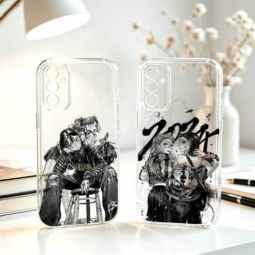 Прозрачный силиконовый мягкий чехол для телефона Green Yuri Guy KiniOto Manga для Samsung A10,12,20,21S,30,31,40,50,51,52,70,71