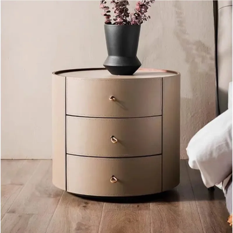 Modern Luxury Bedside Table Hidden Secret Compartment Walnut Oak Wood Nightstand for Bedroom Stylish Nightstand for Bedroom