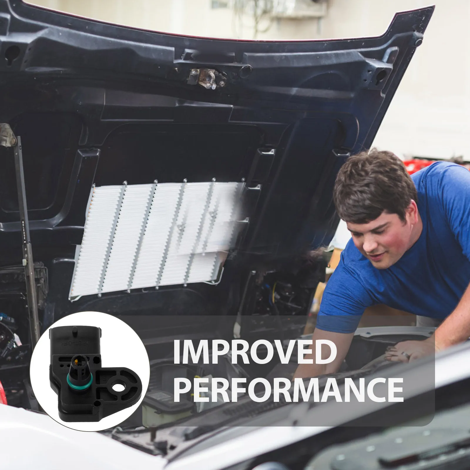 مستشعر ضغط الهواء المتين عالي الدقة، جزء السيارة، خفيف الوزن، إعداد بسيط قابل للتطبيق على نطاق واسع