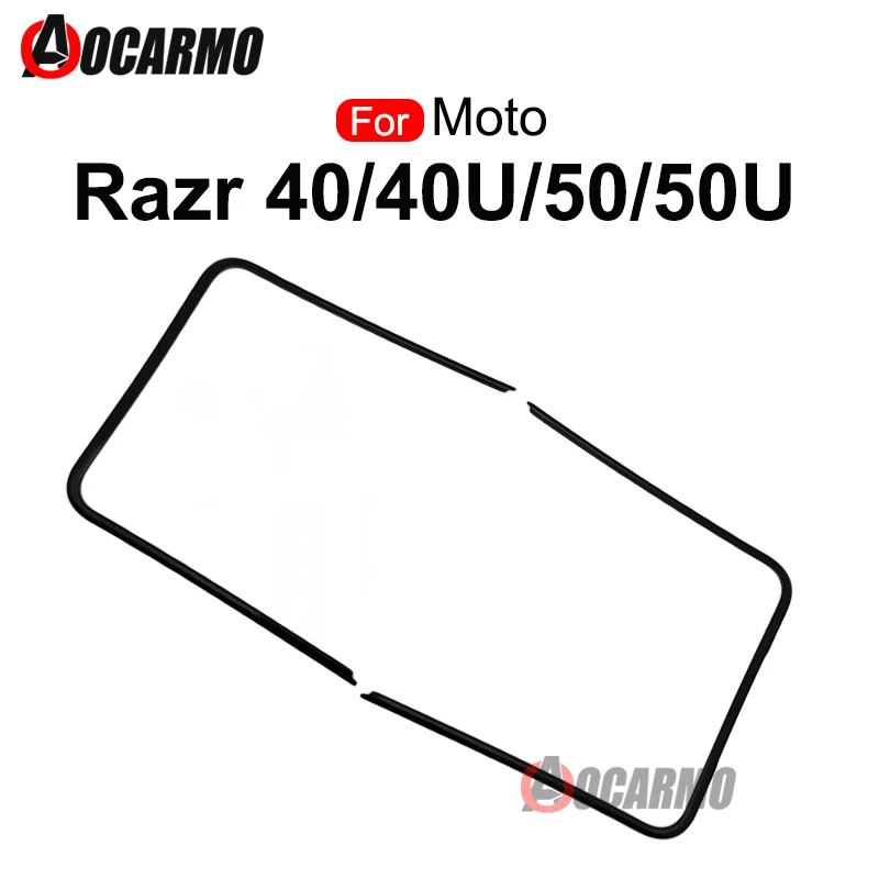 For Motorola Moto Razr 50 Ultra 40 40u Front Screen Stand Middle Bezel Frame LCD Display Bracket Plastic Hoder Repair Parts
