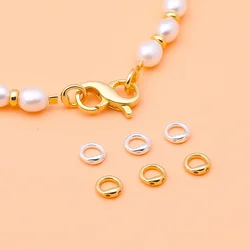 5pcs s925 Sterling Silver DIY Buckle Accessories Closing Ring Connecting buckle Silver Ring Bracelet Necklace Circle