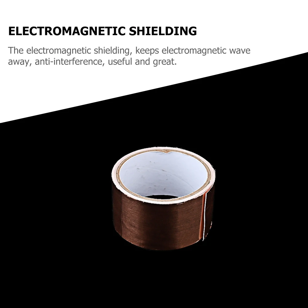 

Conductive Foil Tape for Pickup Accessories Copper Shielding Strip Adhesive Metal Paper Guitar Bass Shielding Tape
