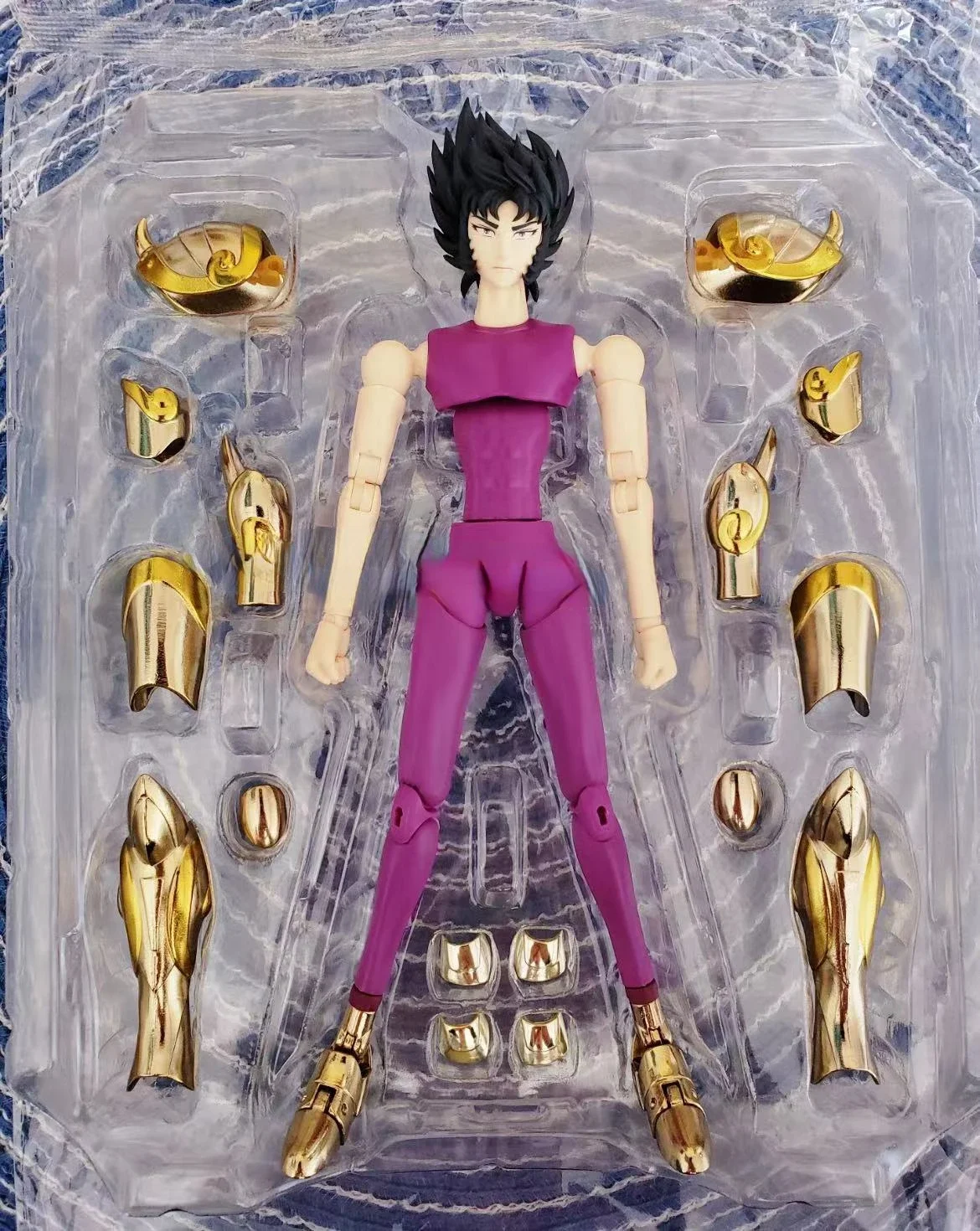 In Stock Bandai Saint Seiya Genuine Mythical Saint Cloth Former Shura Goat PVC Animation Action Figure Model Toy Gift