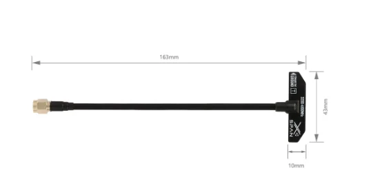 RUSHFPV XSPAN 3.2GHz-4.1GHz Linear Omnidirectional Antenna 163mm SMA Male for FPV Drone