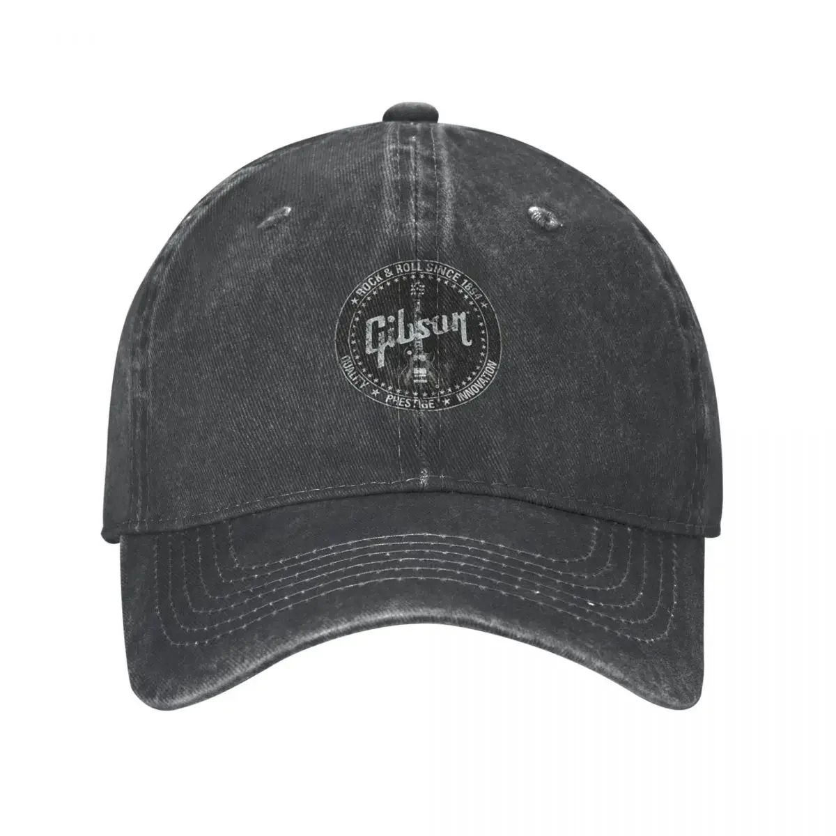 Gibson Distressed Logo Cowboy Hat Rugby Streetwear Men Golf Wear Women's