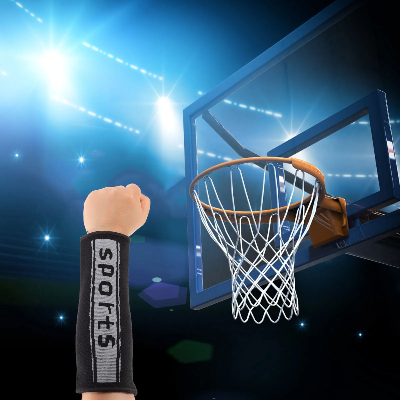 

Extra Long Arm Protector Soft Wrist Support Sleeve For Volleyball Sports Padded Arm Guards Wrist Guard For Women Teens