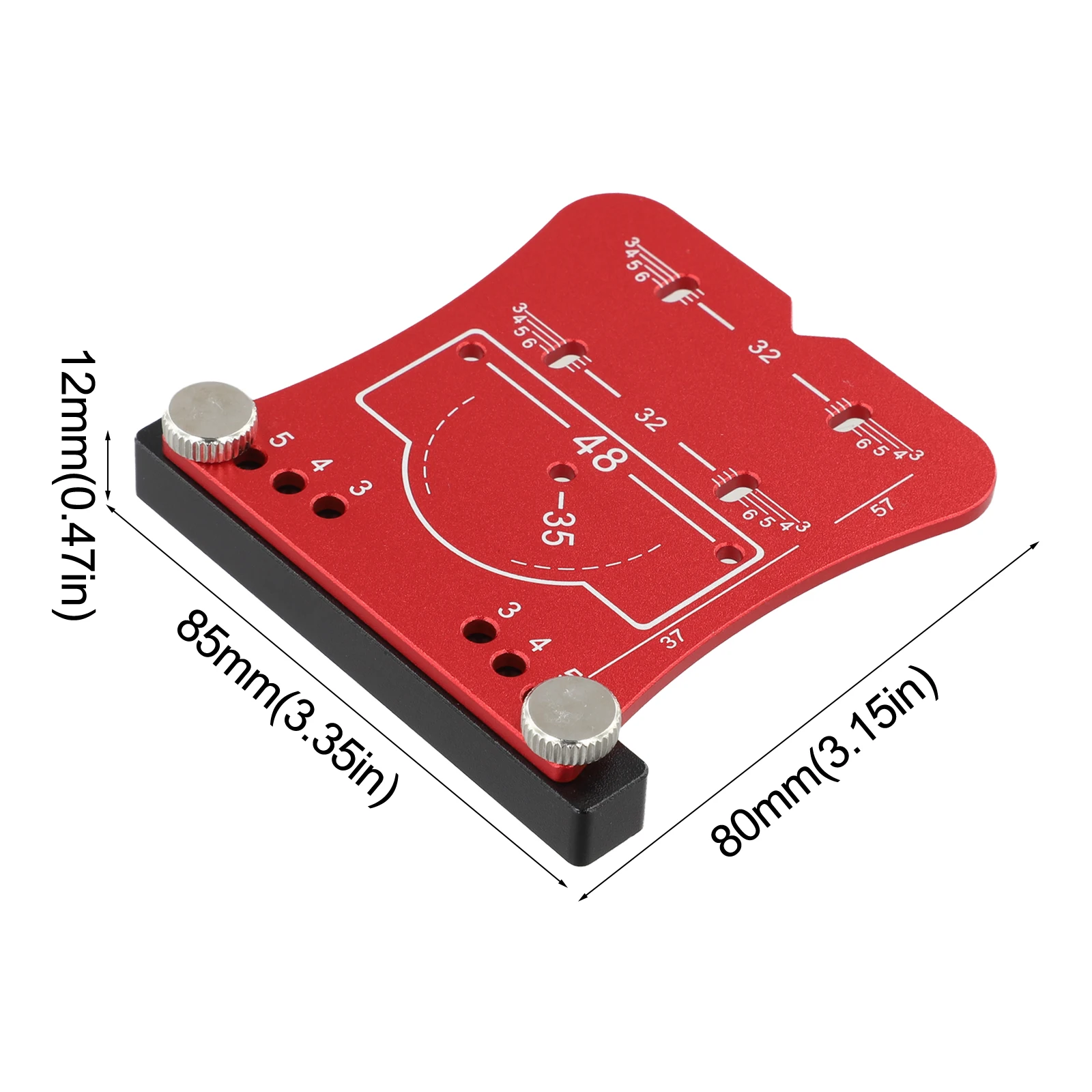 Concealed Hinges Tool Jig Marking Template Precise Placement Of Hinges Sturdy Aluminum Alloy Construction For Cabinet Projects