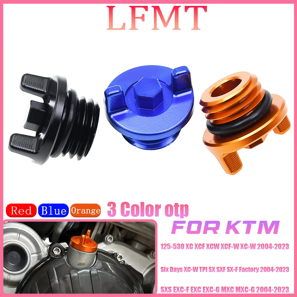 

Motocross Engine Oil Filler Plug Cap Cover For KTM EXC EXCF XCF XC XCW XCFW SX SXF 125 150 200 250 300 350 450 525 530 2004-2023