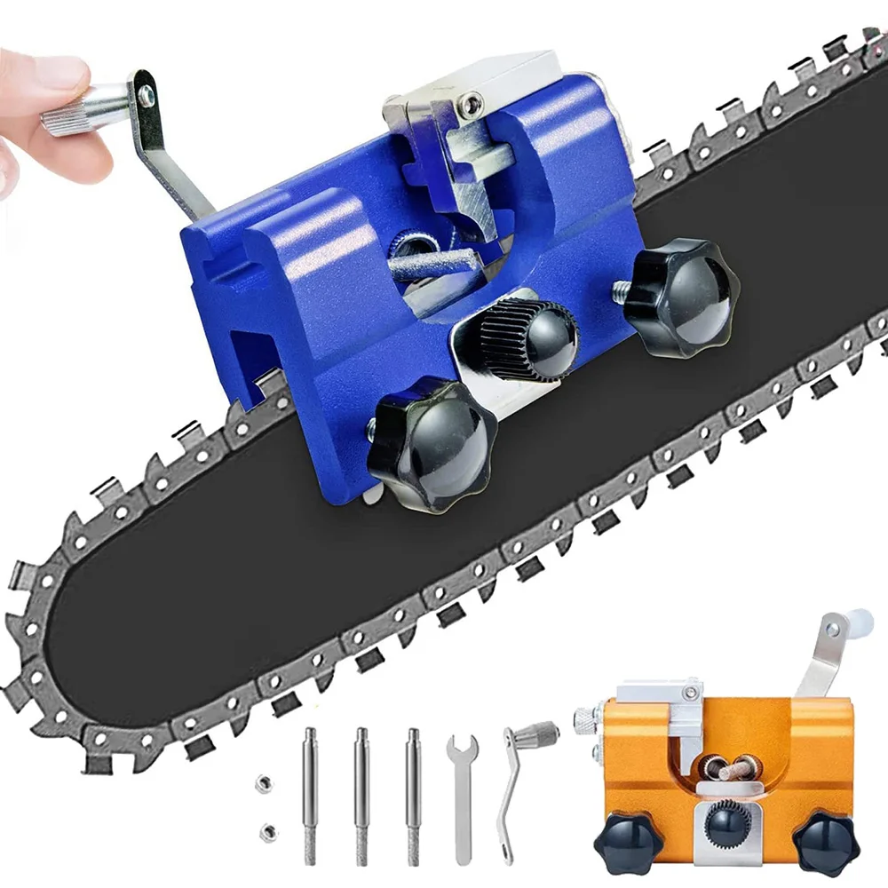 Chainsaw Sharpener Kit DIY Woodworking Tool Chainsaw Chain Sharpening Jig Suitable for All Kinds of Chain Saws and Electric Saws