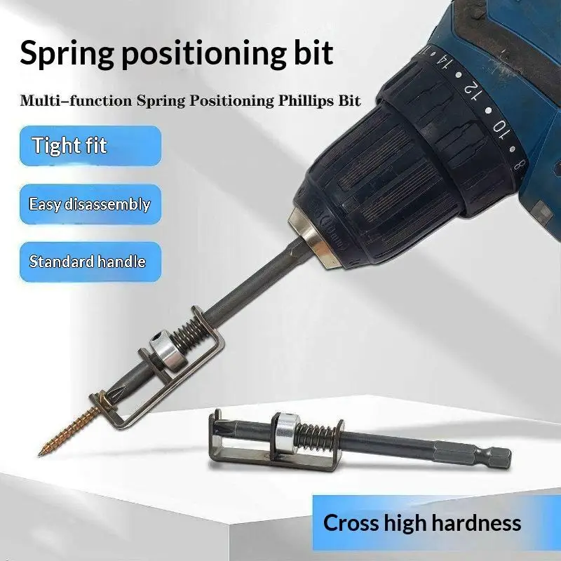 Anti Drop Screw Holder Spring Loaded Screwdriver Bit Fixing Clamp Fit PH2 T20 T25 Electric Power Drill Tool Gear