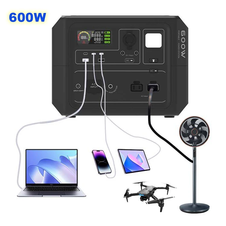 Estacion De Energia Portatil Lithium Battery Portable Electricity Solar Generator Portable Power Station 600w With Solar Panel