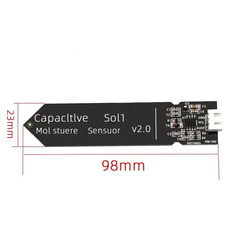 Hot Ltem Capacitive Soil Moisture Sensor Module 3.3-5.5V 3-Pin W/Gravity Wire Corrosion Resistant For Garden Watering DIY