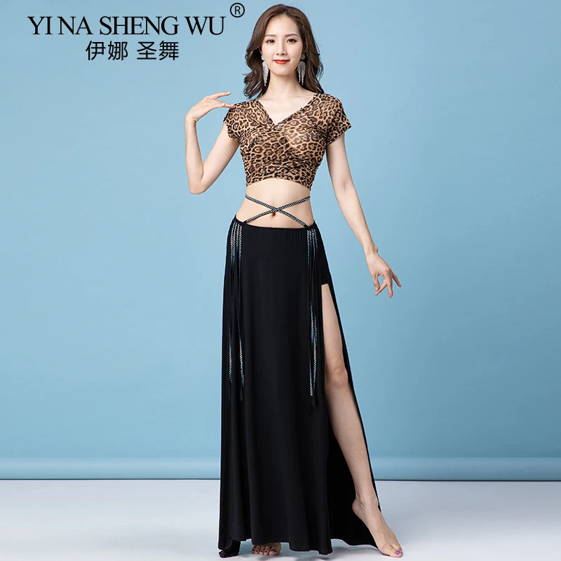 Belly Dance Costume Ladies Sexy Top Elegant Split Long Skirt Oriental Dance Practice Performance Training Suit Clothing forWomes