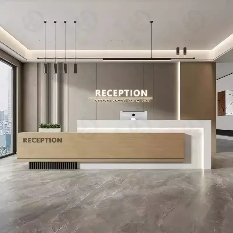 

Display Modern Reception Desks Customer Design Quality Elegant Reception Desks Stands Promotion Escrivaninha Office Furniture