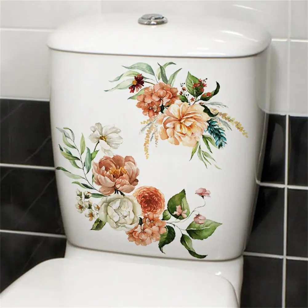 Toilet Bathroom Sticker Creative Toilet Wall Stickers 3D Wall Art Decoration Home Room Accessories (20x30cm) Dropship