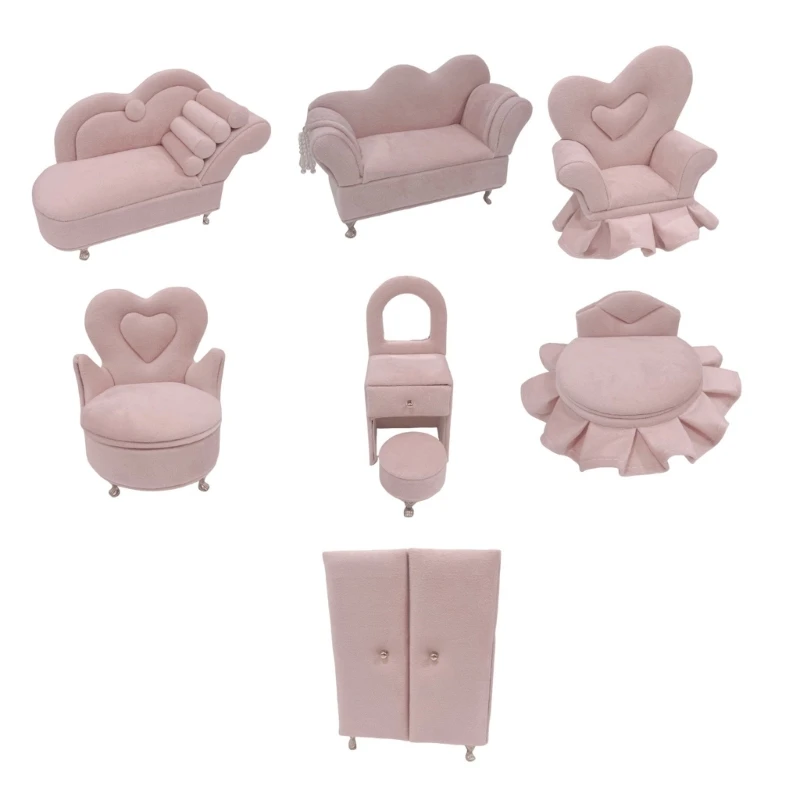

Jewelry Storage Container Small Jewelry Holder Sofa Beautiful Jewelry Case Jewelry Display Rack Plush Texture
