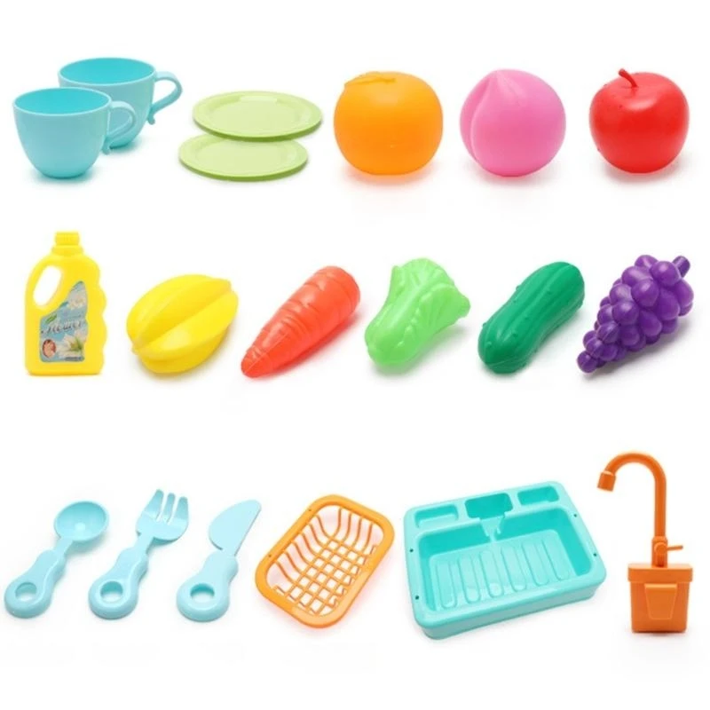

Kitchen Toy Sink Toy Dishwasher Playing Toy With Running Water Dish Wash Toy 15UB