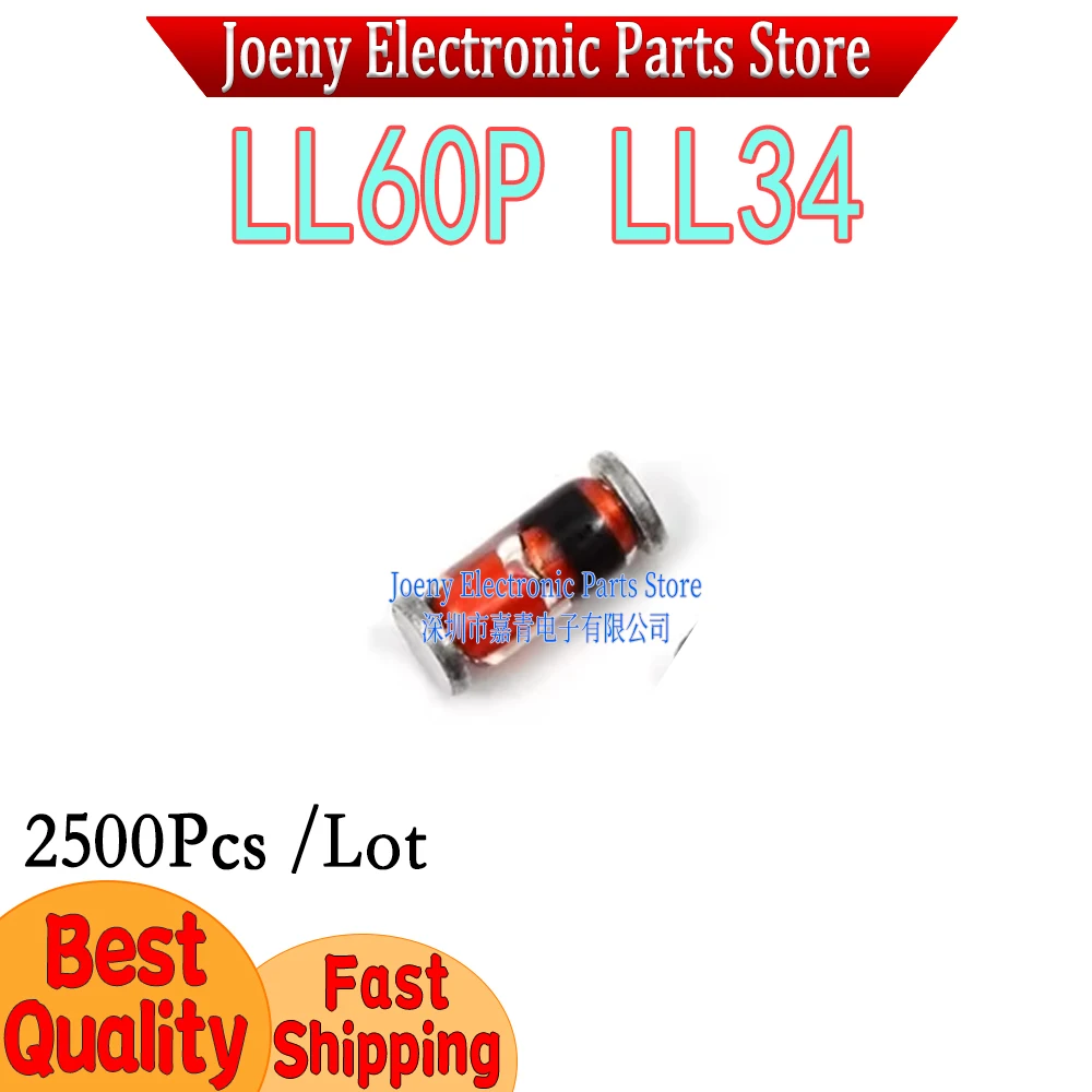 Whole plate, brand new 1N60 LL34 1206 cylindrical LL60P (2.5K pack) Evaluation board