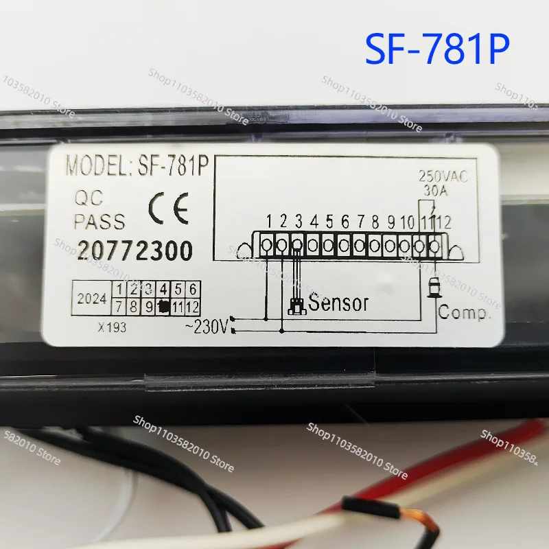 SF-781P أربعة أبواب ستة أبواب خزانة مبردة تجارية ترموستات خزانة مبرد الهواء SF-781 التحكم في درجة الحرارة