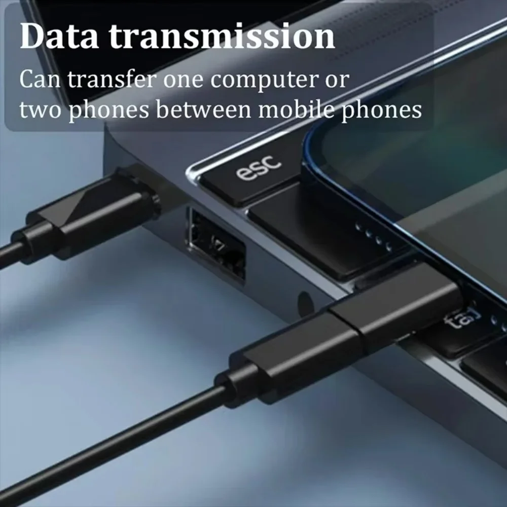 صندوق تخزين مجموعة كابل بيانات USB متعدد الوظائف مع مجموعة كابل محول شحن USB متعدد USB إلى محول USB من النوع C