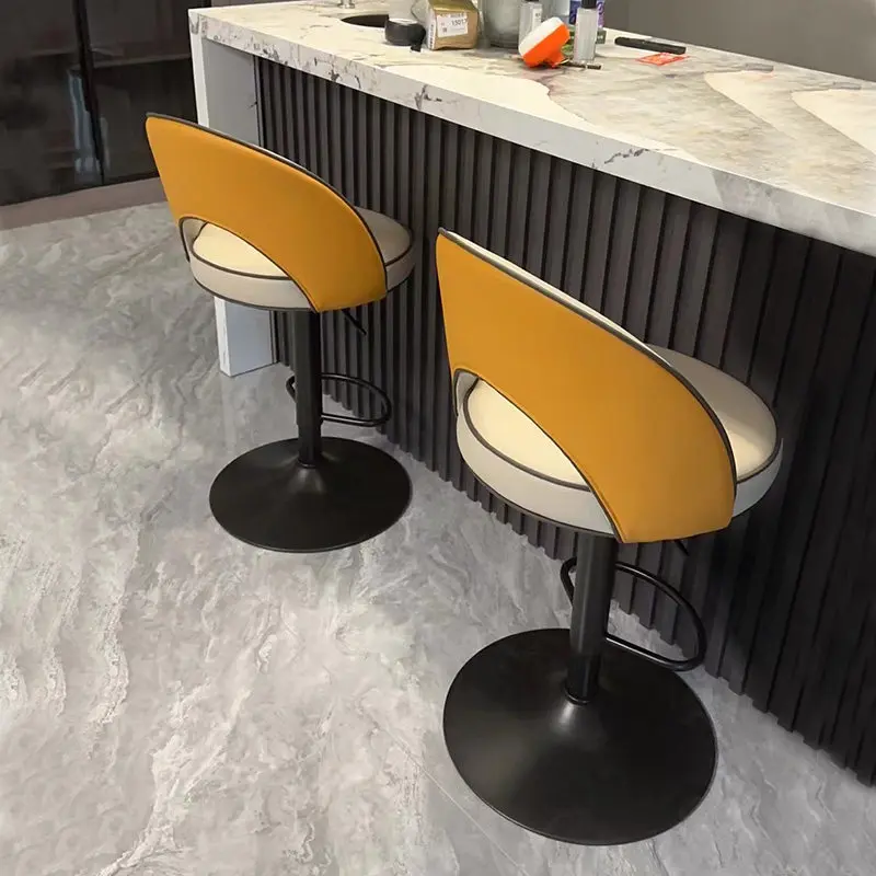 

Modern Commercial Bar Stool Chair Italian Style Elegant French Bar Stool Chair Living Room Sillas De Comedor High End Furniture