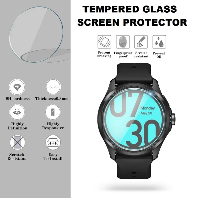Защитное стекло для смарт-часов Ticwatch Pro 5, 5 шт.
