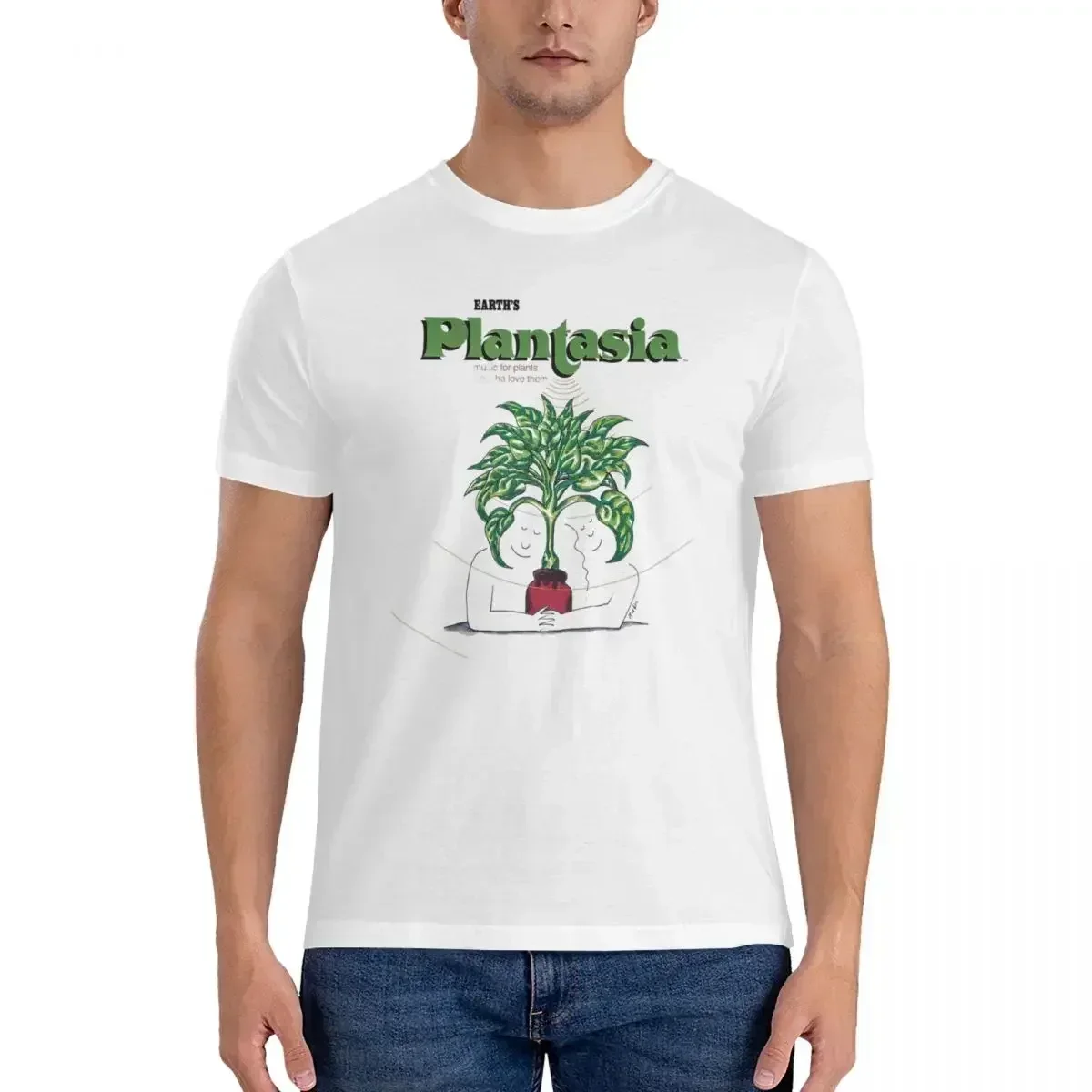 Mens Clothing Plantasia T-Shirt Male Funny Oversized T Shirt Men Crew Neck Summer Shirts Tops S-6Xl