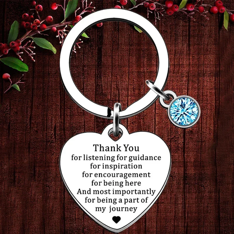 Charm Employee Appreciation Gifts Keychain Thank You Coworker Gift Key chain Keyring Holder Boss Teacher Appreciation Gift