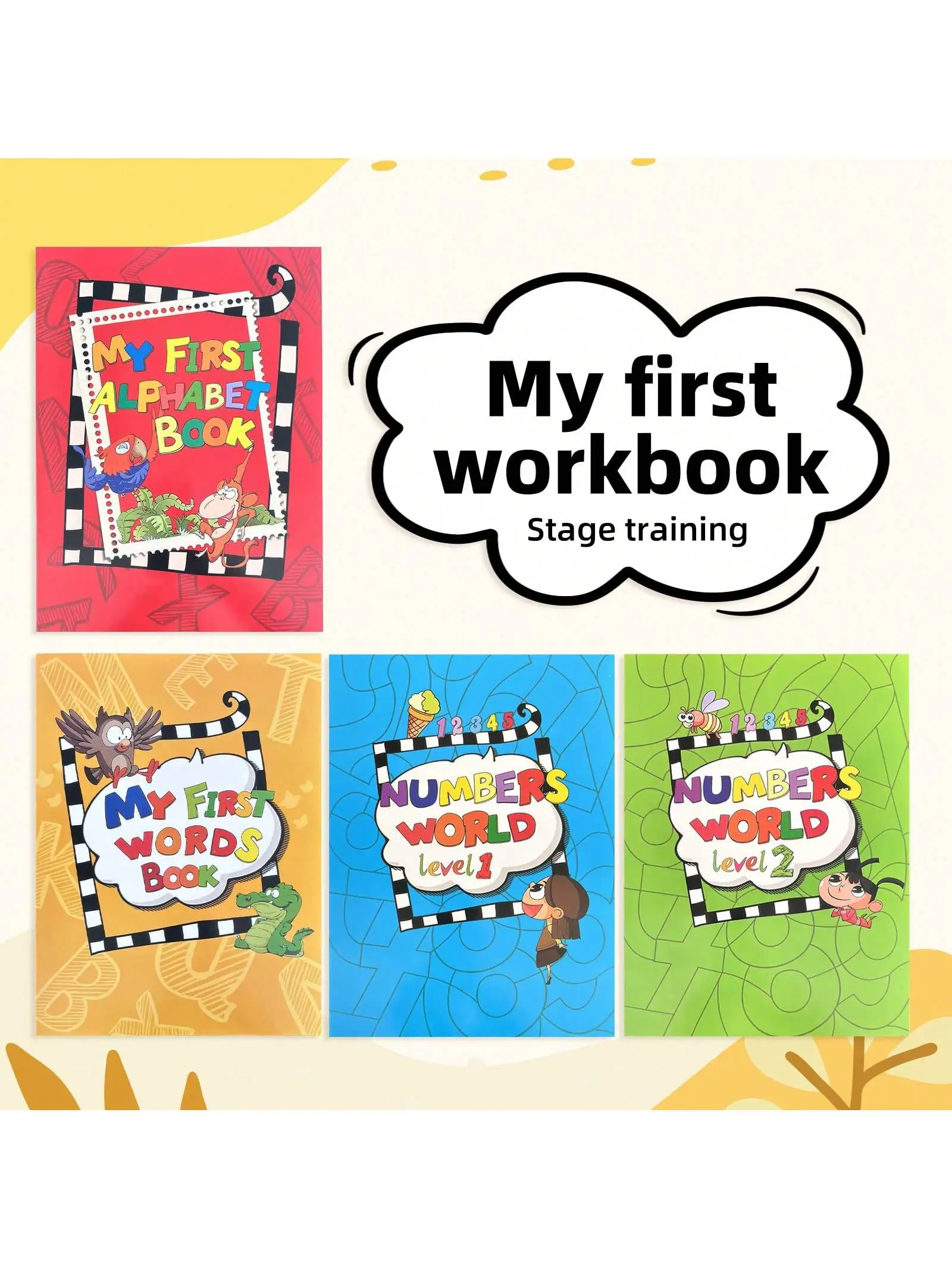 

Набор детских книг Fun Enlightenment, помогающий детей раннего обучения обратно в школу