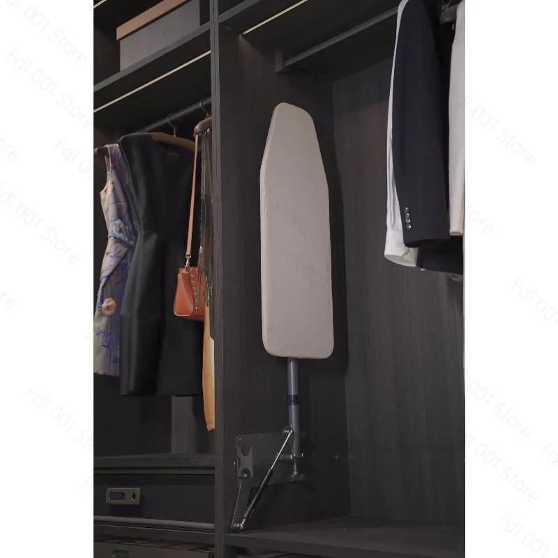 Wardrobe Damping Ironing Board Hidden Push-pull Folding Iron Rack Cloakroom Built-in Telescopic Rotating Ironing Board