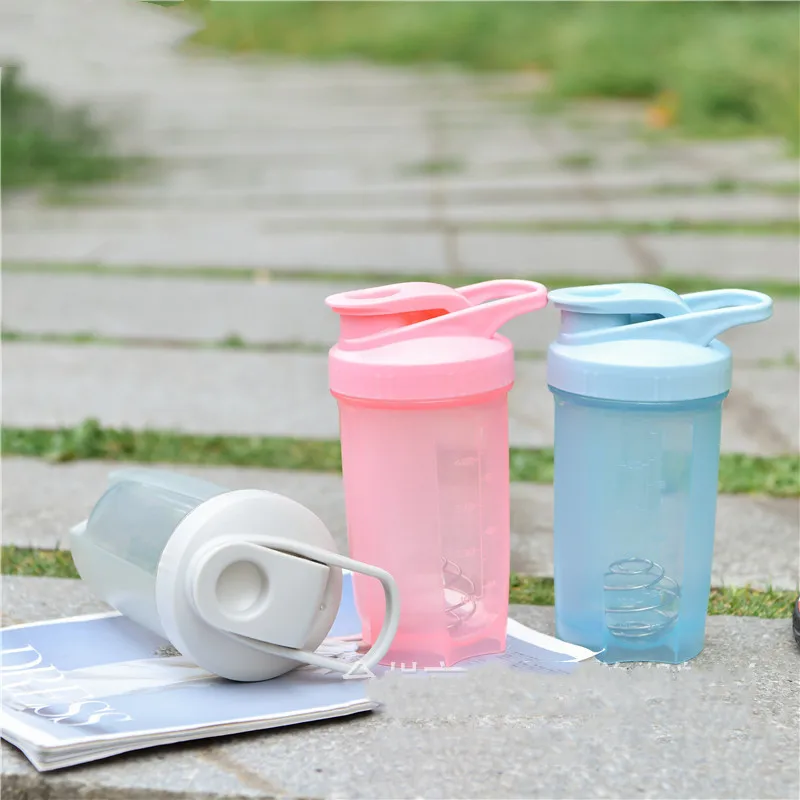 

500 Ml Whey Protein Powder Mixing Bottle Sports Fitness Gym Bottle Outdoor Portable Plastic Drinking Bottle Sports Shaker Bottle