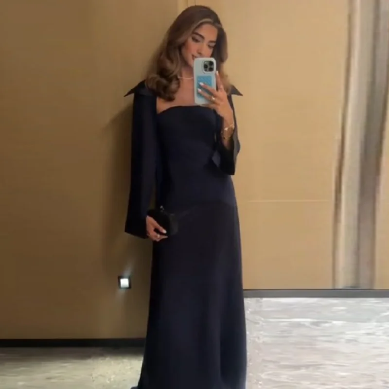 

Элегантное французское вечернее платье макси без бретелек из прозрачного шифона для женщин, для вечеринок и торжественных мероприятий, изысканные длинные платья для дам