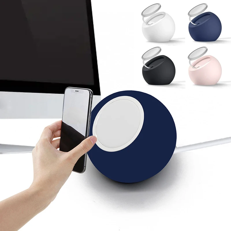 

Ball Shape Magnetic Silicone Charging Holder for Magsafe Apple IPhone 17 16 15 14 13 Wireless Charger Dock Station Accessories