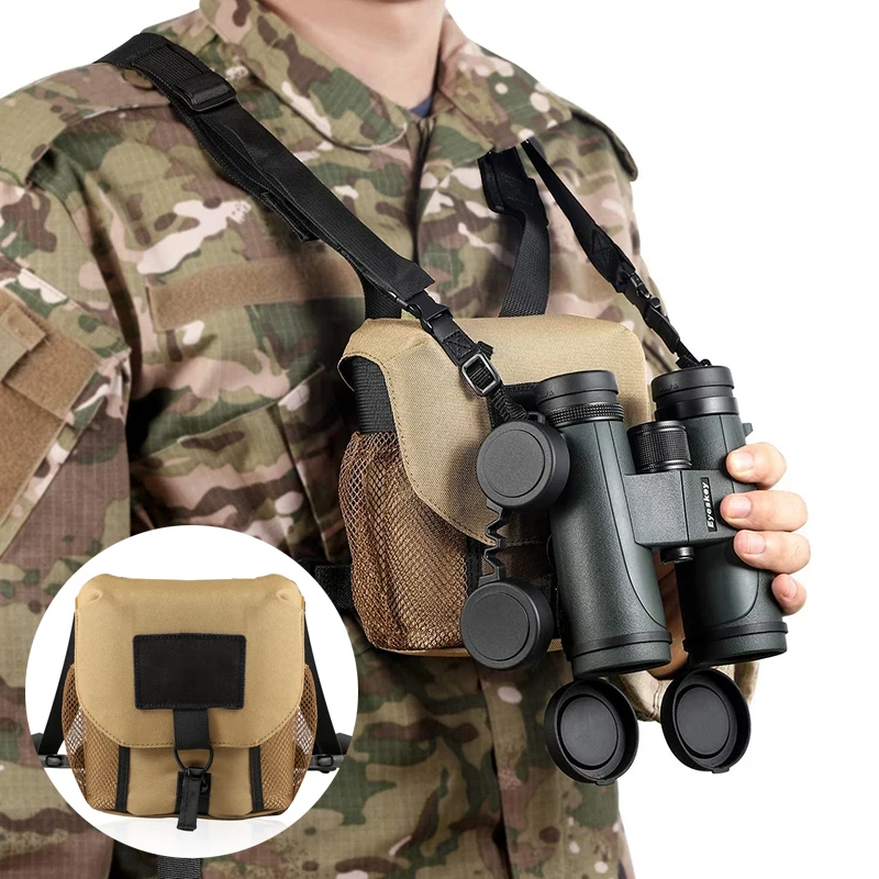 

Waterproof Binocular Harness Chest Pack-Lightweight Bino Harness With Rangefinder Pouch, Durable Portable Binoculars Chest Bag