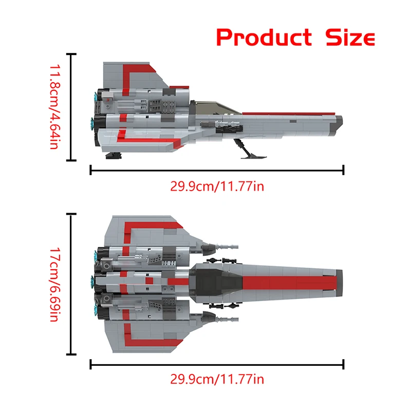 MOC Movie coloniali Viper MK1 versione 2.0 astronave Building Block High Tech Space Military Aircraft Model DIY Brick Toy Kid Gift